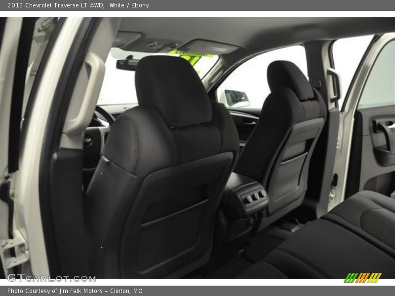 White / Ebony 2012 Chevrolet Traverse LT AWD