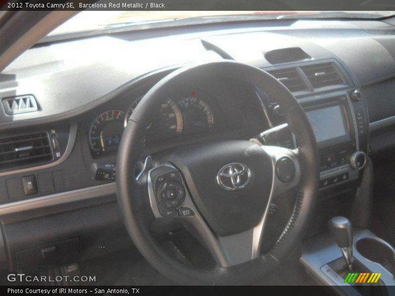 Barcelona Red Metallic / Black 2012 Toyota Camry SE