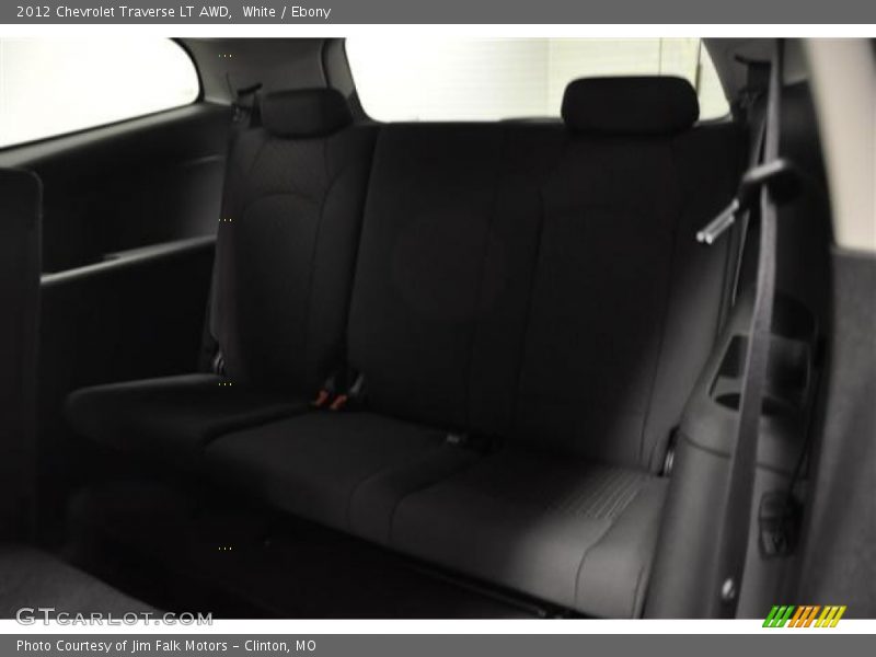 White / Ebony 2012 Chevrolet Traverse LT AWD