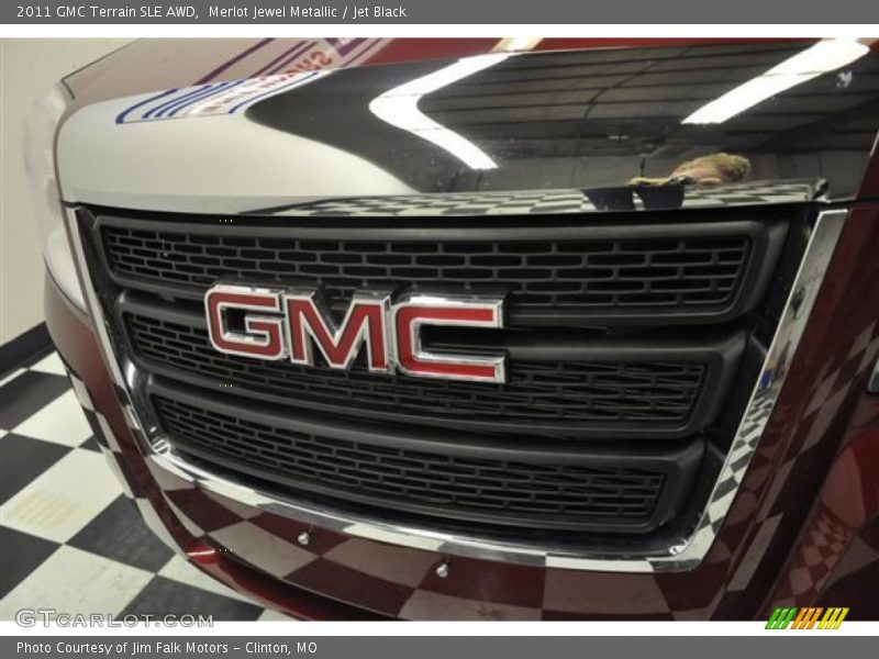 Merlot Jewel Metallic / Jet Black 2011 GMC Terrain SLE AWD