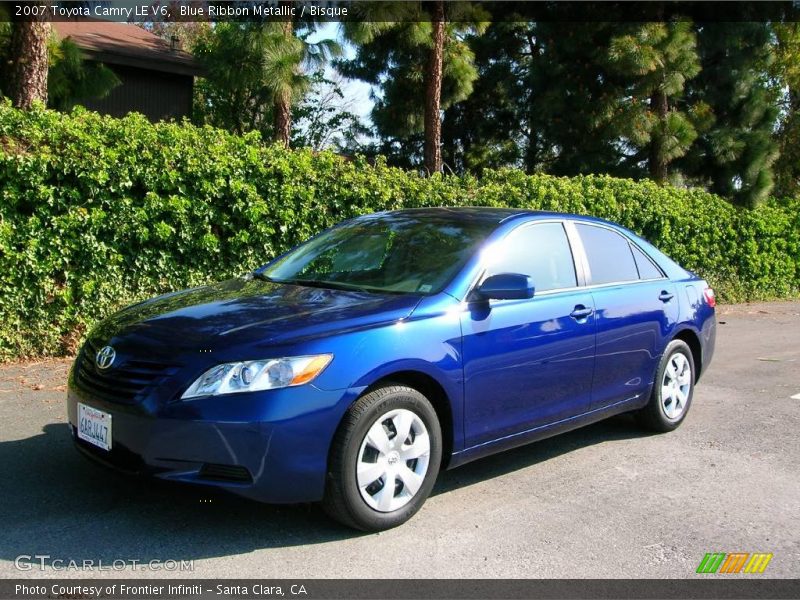 Blue Ribbon Metallic / Bisque 2007 Toyota Camry LE V6