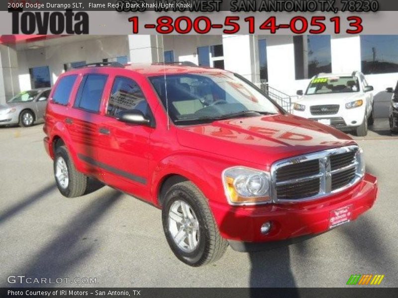 Flame Red / Dark Khaki/Light Khaki 2006 Dodge Durango SLT