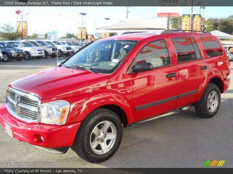 Flame Red / Dark Khaki/Light Khaki 2006 Dodge Durango SLT