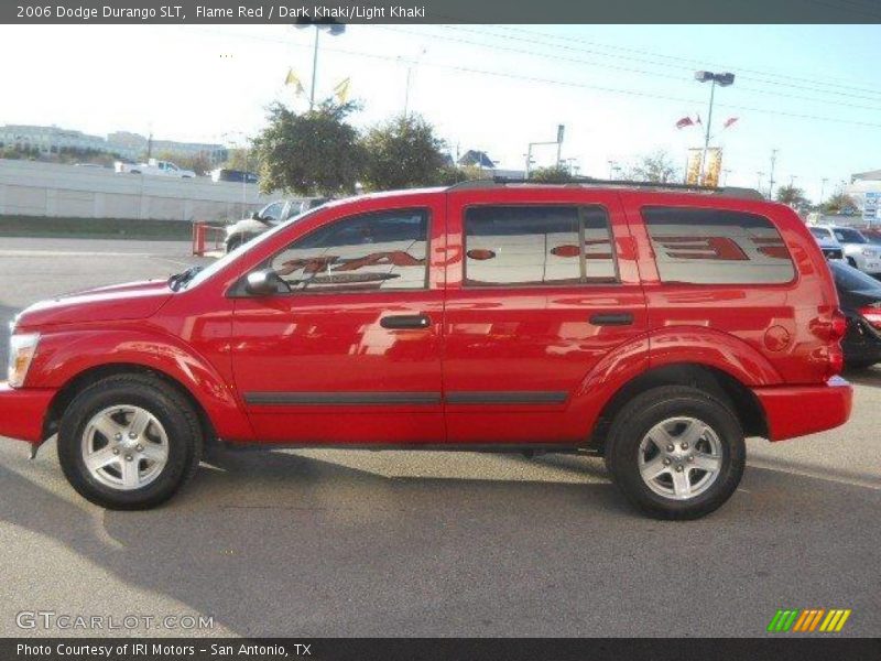 Flame Red / Dark Khaki/Light Khaki 2006 Dodge Durango SLT