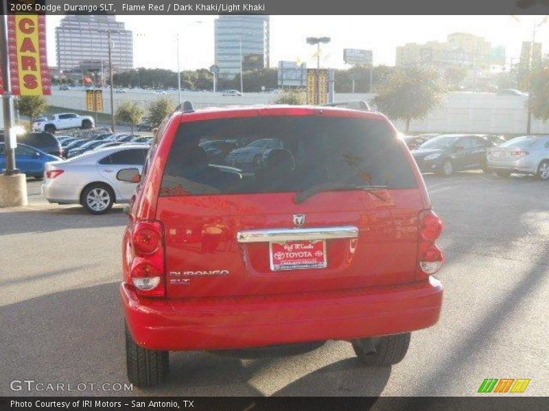 Flame Red / Dark Khaki/Light Khaki 2006 Dodge Durango SLT