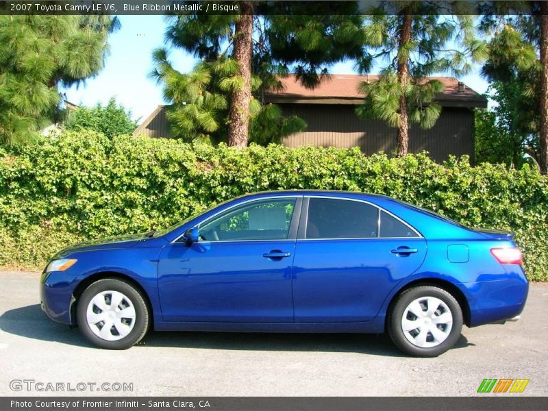 Blue Ribbon Metallic / Bisque 2007 Toyota Camry LE V6