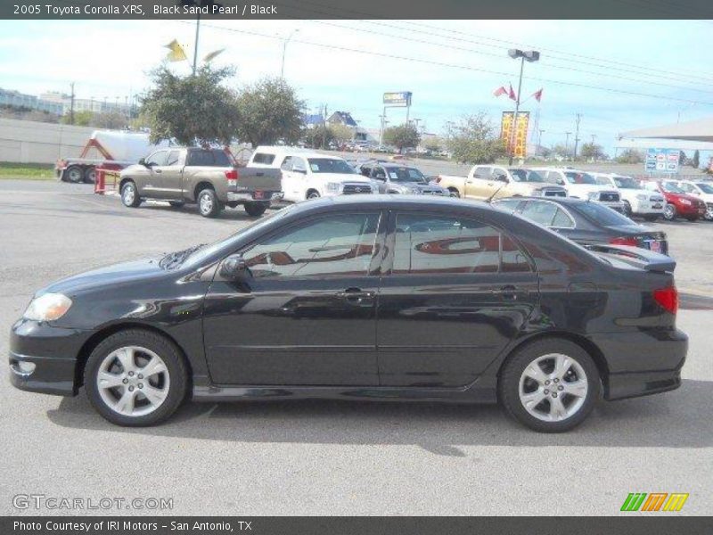 Black Sand Pearl / Black 2005 Toyota Corolla XRS