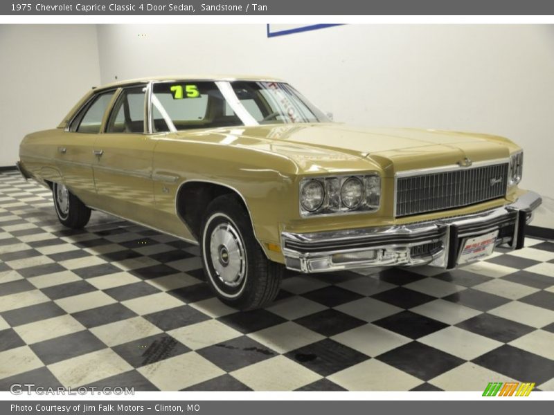 Front 3/4 View of 1975 Caprice Classic 4 Door Sedan