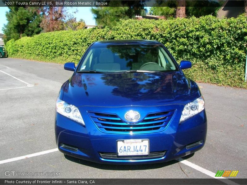 Blue Ribbon Metallic / Bisque 2007 Toyota Camry LE V6