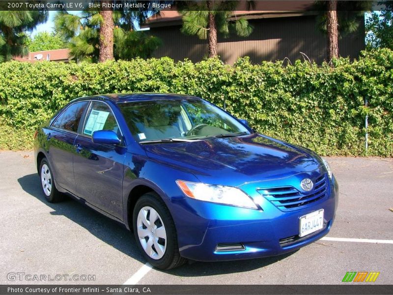 Blue Ribbon Metallic / Bisque 2007 Toyota Camry LE V6