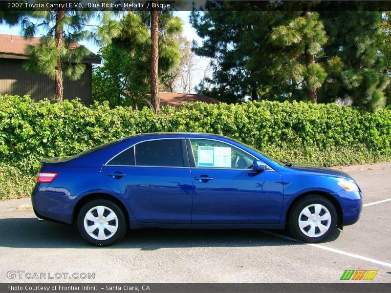 Blue Ribbon Metallic / Bisque 2007 Toyota Camry LE V6