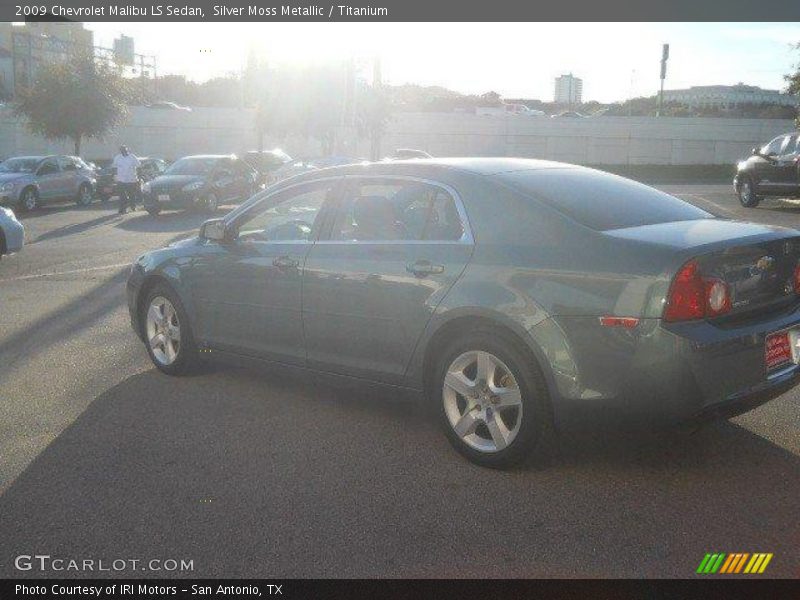 Silver Moss Metallic / Titanium 2009 Chevrolet Malibu LS Sedan