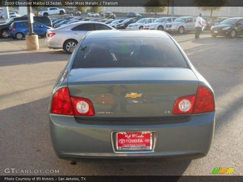 Silver Moss Metallic / Titanium 2009 Chevrolet Malibu LS Sedan