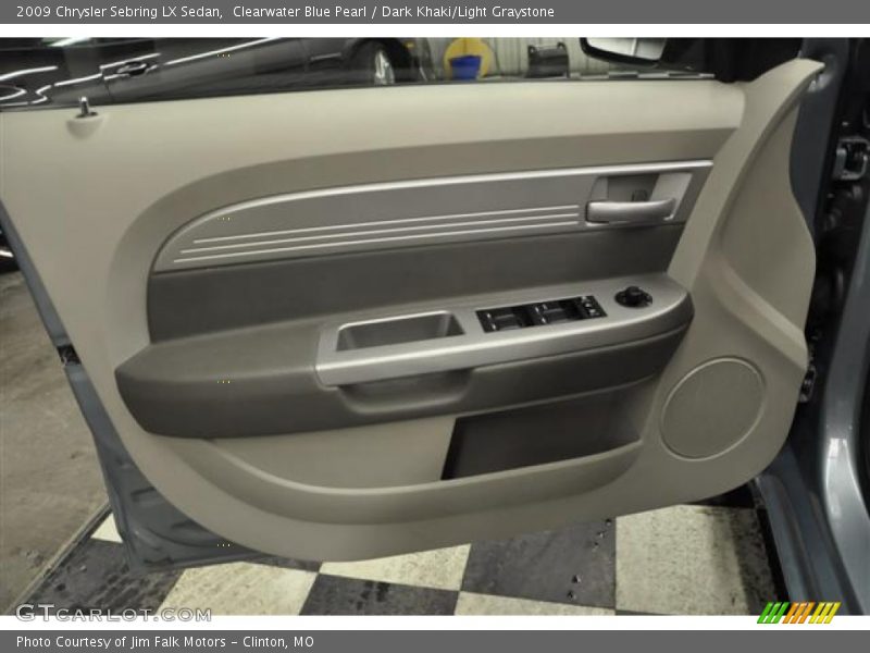 Clearwater Blue Pearl / Dark Khaki/Light Graystone 2009 Chrysler Sebring LX Sedan