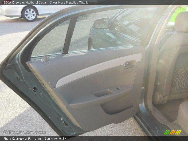 Silver Moss Metallic / Titanium 2009 Chevrolet Malibu LS Sedan