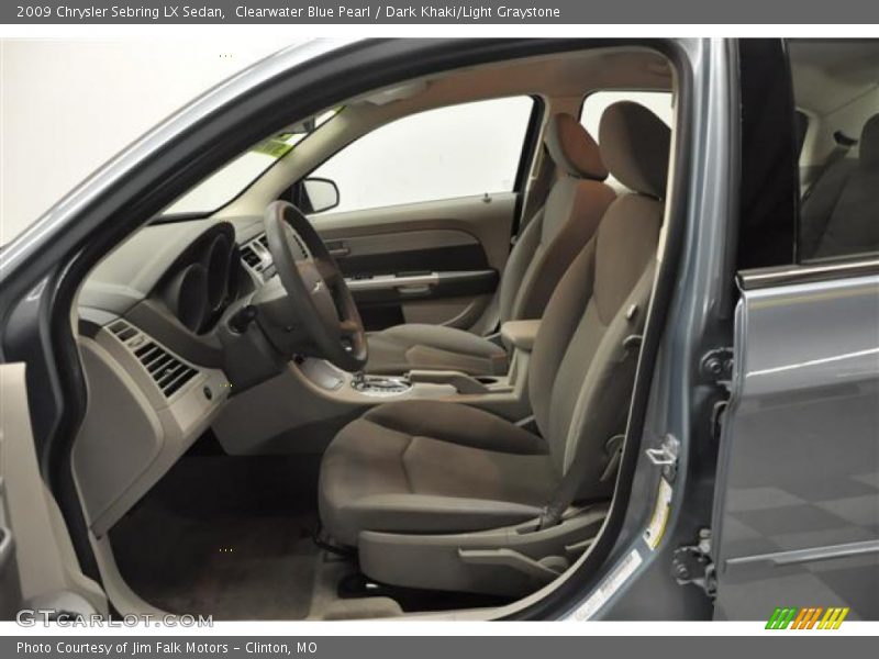 Clearwater Blue Pearl / Dark Khaki/Light Graystone 2009 Chrysler Sebring LX Sedan