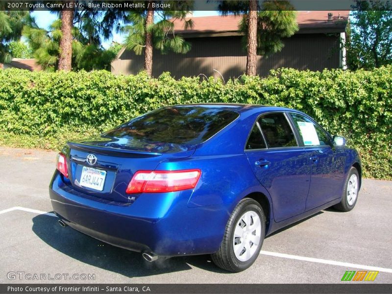 Blue Ribbon Metallic / Bisque 2007 Toyota Camry LE V6