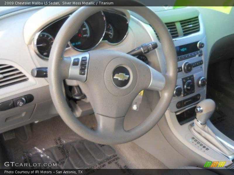 Silver Moss Metallic / Titanium 2009 Chevrolet Malibu LS Sedan