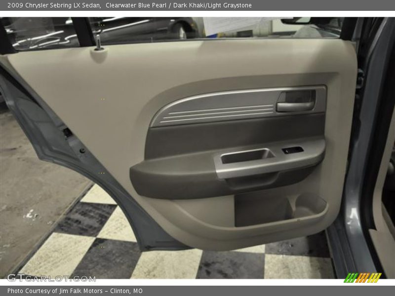 Clearwater Blue Pearl / Dark Khaki/Light Graystone 2009 Chrysler Sebring LX Sedan
