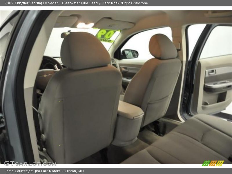 Clearwater Blue Pearl / Dark Khaki/Light Graystone 2009 Chrysler Sebring LX Sedan
