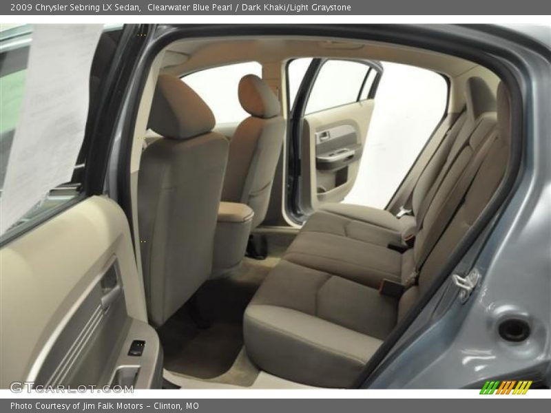 Clearwater Blue Pearl / Dark Khaki/Light Graystone 2009 Chrysler Sebring LX Sedan