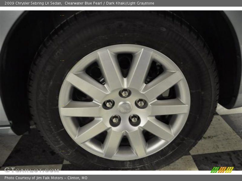 Clearwater Blue Pearl / Dark Khaki/Light Graystone 2009 Chrysler Sebring LX Sedan