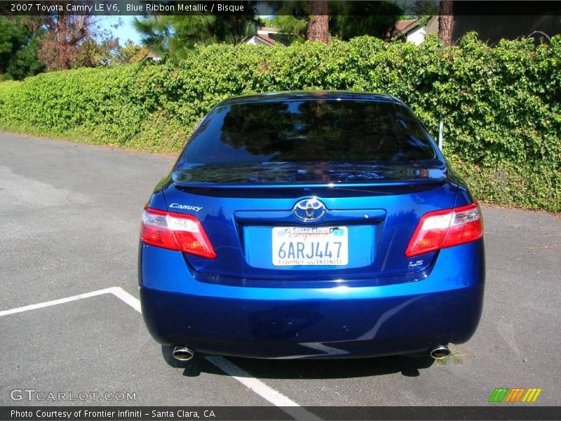 Blue Ribbon Metallic / Bisque 2007 Toyota Camry LE V6