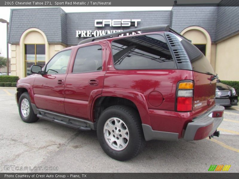 Sport Red Metallic / Tan/Neutral 2005 Chevrolet Tahoe Z71