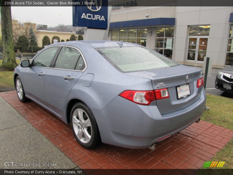Glacier Blue Metallic / Ebony 2009 Acura TSX Sedan