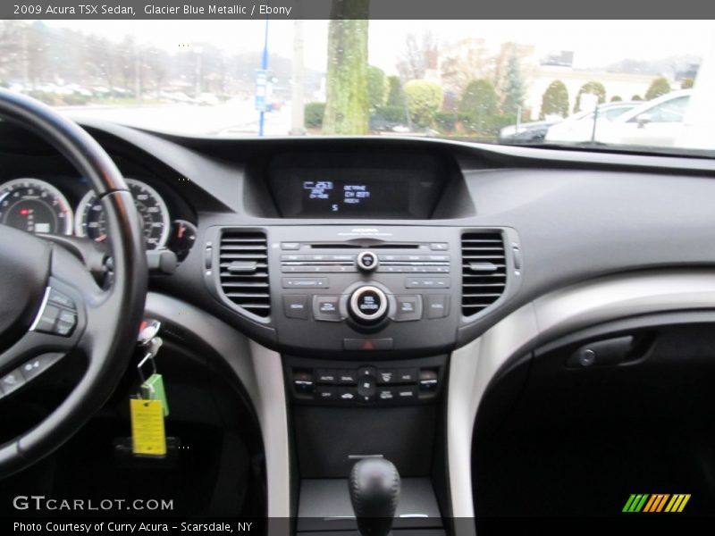 Glacier Blue Metallic / Ebony 2009 Acura TSX Sedan