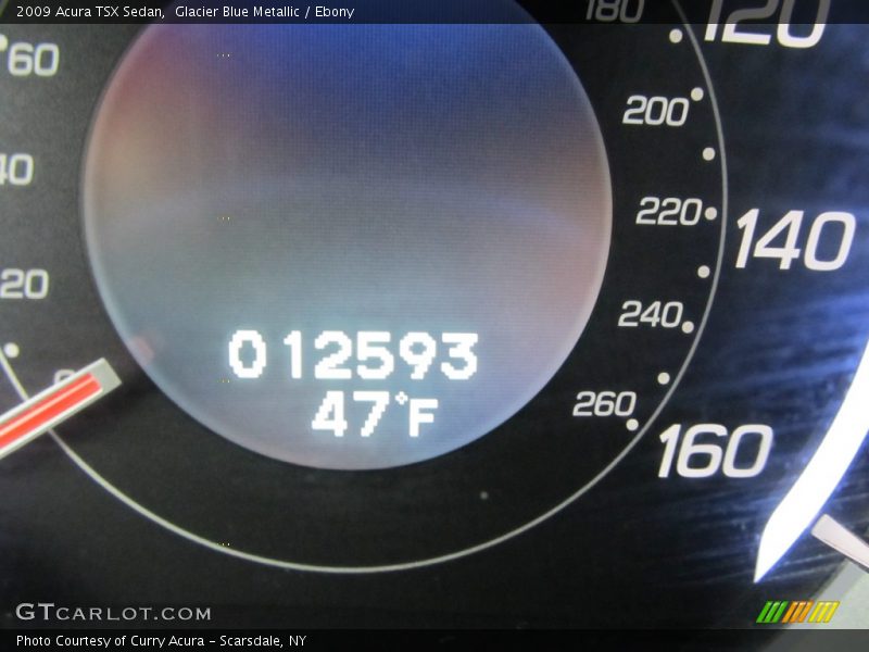 Glacier Blue Metallic / Ebony 2009 Acura TSX Sedan