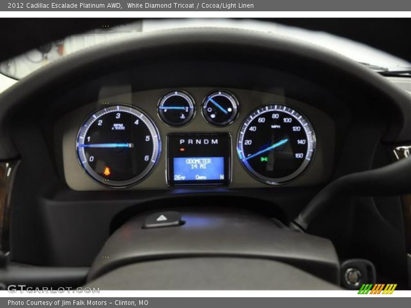  2012 Escalade Platinum AWD Platinum AWD Gauges