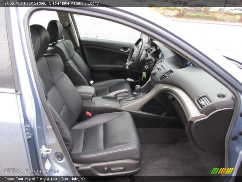 Glacier Blue Metallic / Ebony 2009 Acura TSX Sedan