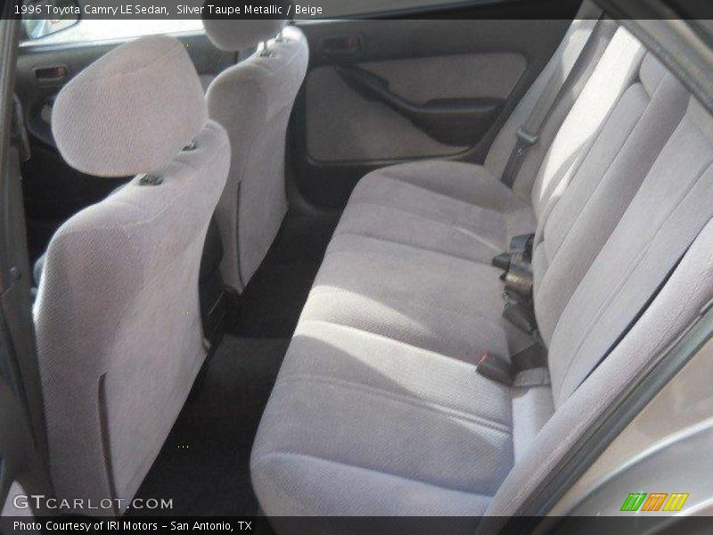 Silver Taupe Metallic / Beige 1996 Toyota Camry LE Sedan