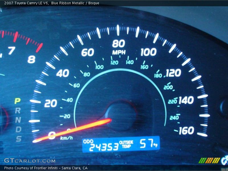 Blue Ribbon Metallic / Bisque 2007 Toyota Camry LE V6