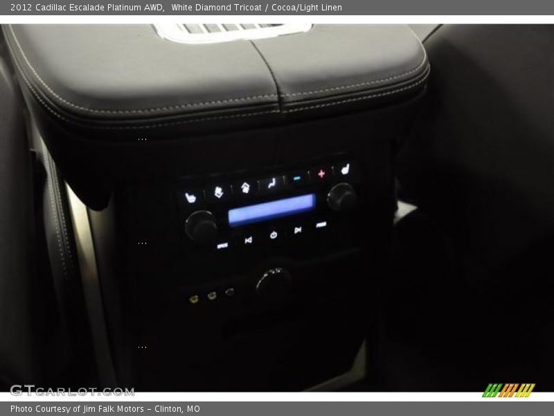 White Diamond Tricoat / Cocoa/Light Linen 2012 Cadillac Escalade Platinum AWD