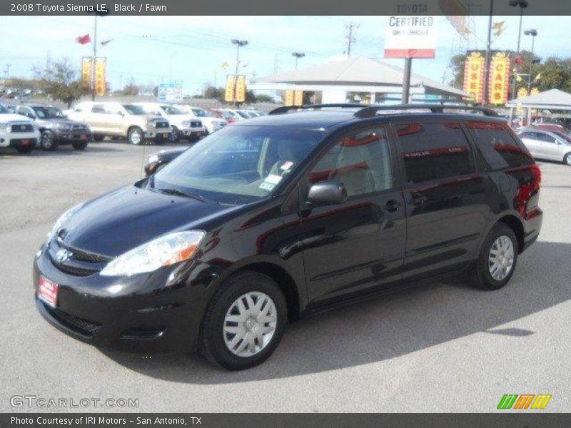 Black / Fawn 2008 Toyota Sienna LE