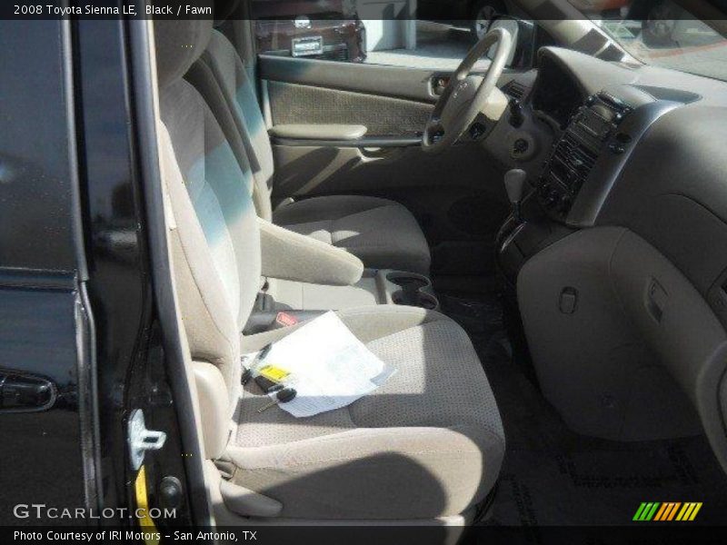 Black / Fawn 2008 Toyota Sienna LE