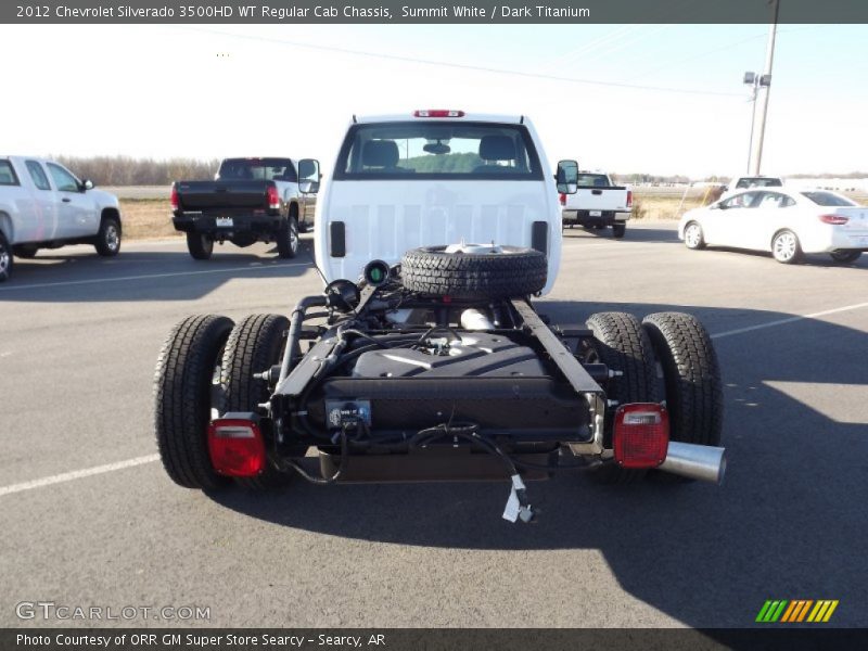 Summit White / Dark Titanium 2012 Chevrolet Silverado 3500HD WT Regular Cab Chassis