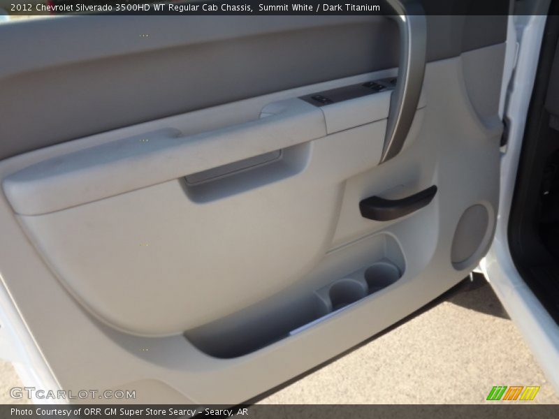 Summit White / Dark Titanium 2012 Chevrolet Silverado 3500HD WT Regular Cab Chassis