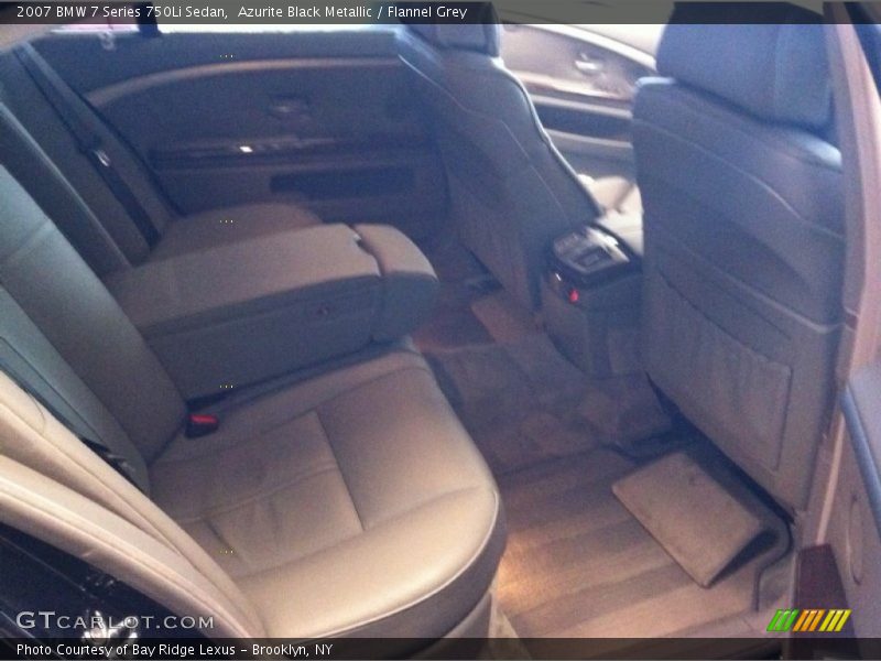 Azurite Black Metallic / Flannel Grey 2007 BMW 7 Series 750Li Sedan