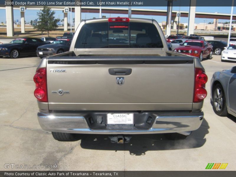 Light Khaki Metallic / Khaki 2008 Dodge Ram 1500 Lone Star Edition Quad Cab