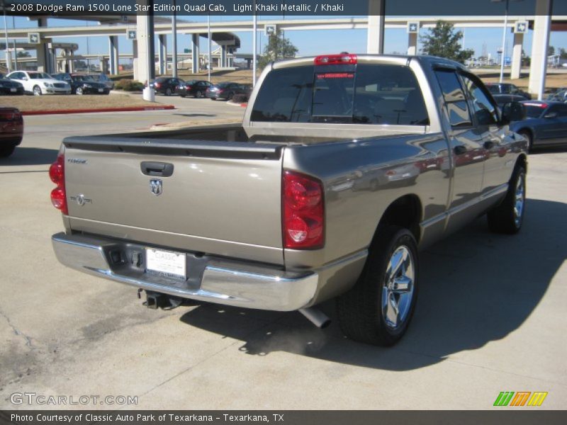 Light Khaki Metallic / Khaki 2008 Dodge Ram 1500 Lone Star Edition Quad Cab