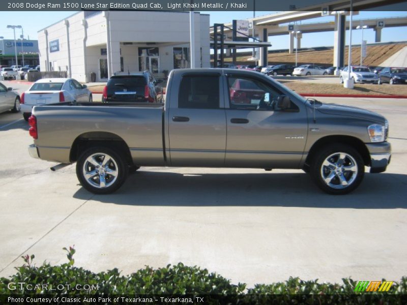 Light Khaki Metallic / Khaki 2008 Dodge Ram 1500 Lone Star Edition Quad Cab