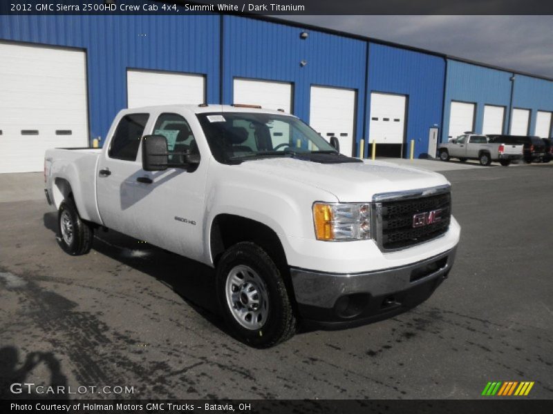 Summit White / Dark Titanium 2012 GMC Sierra 2500HD Crew Cab 4x4