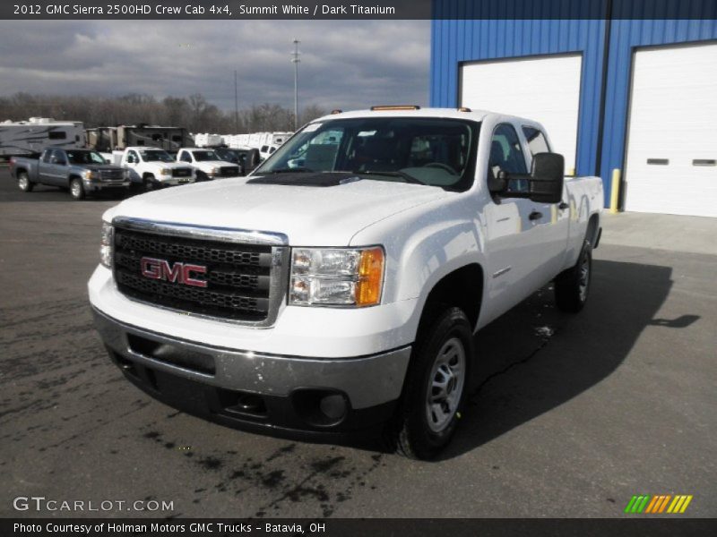 Summit White / Dark Titanium 2012 GMC Sierra 2500HD Crew Cab 4x4