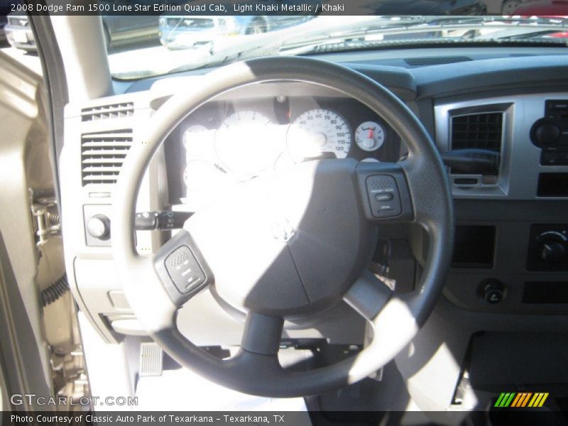 Light Khaki Metallic / Khaki 2008 Dodge Ram 1500 Lone Star Edition Quad Cab