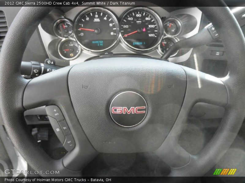 Summit White / Dark Titanium 2012 GMC Sierra 2500HD Crew Cab 4x4