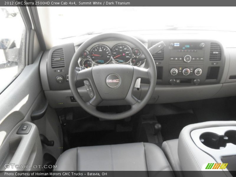 Summit White / Dark Titanium 2012 GMC Sierra 2500HD Crew Cab 4x4