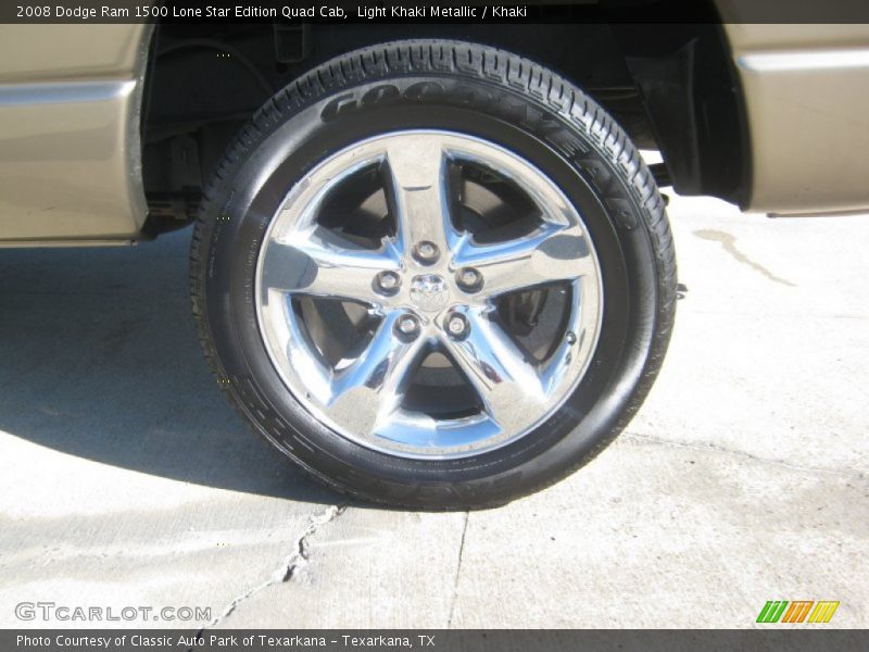 Light Khaki Metallic / Khaki 2008 Dodge Ram 1500 Lone Star Edition Quad Cab